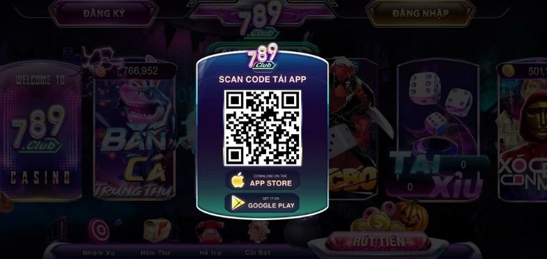 Các bước thao tác tải app 789club